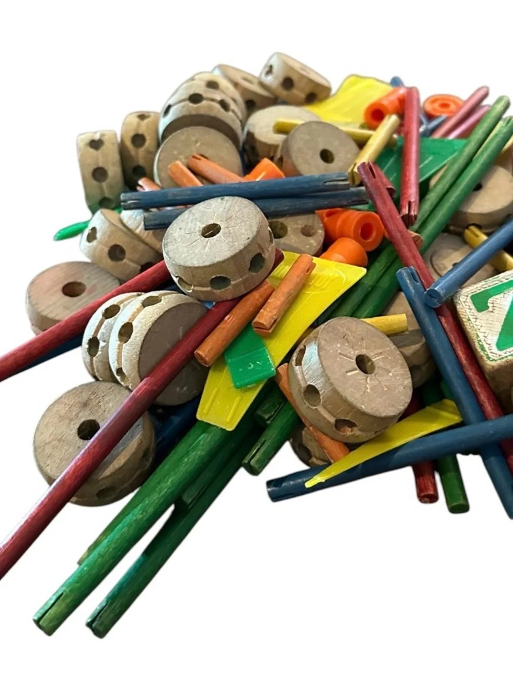 Vtg Educational Tinkertoy Construction Set Junior Architect Set 103 Pieces